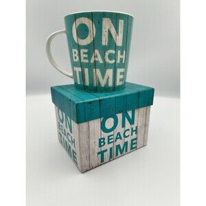 PPD - On Beach Time Coffee Mug w/Gift Box Turquoise